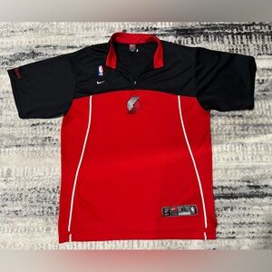Vintage Authentic Nike Portland Trailblazer’s 1/4 zip Warm Up Shirt sz XL